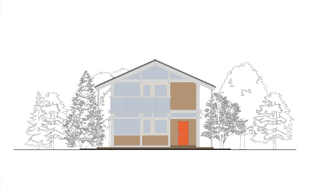 Фахверковый дом Prefab 125
